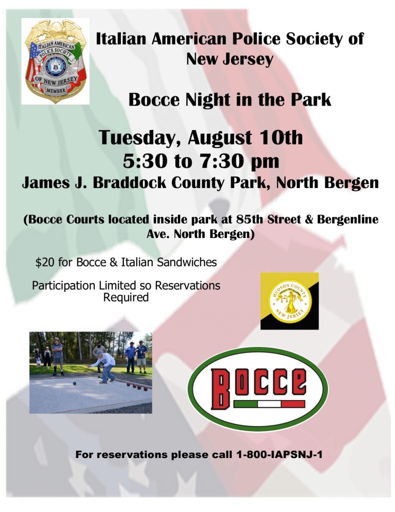 IAPSNJ Bocce Night North Bergen